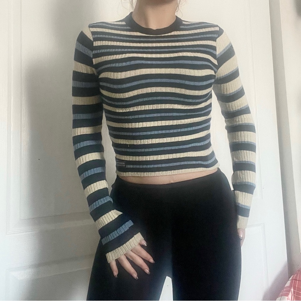 Asymmetrical striped sweater from Urban Outfitters